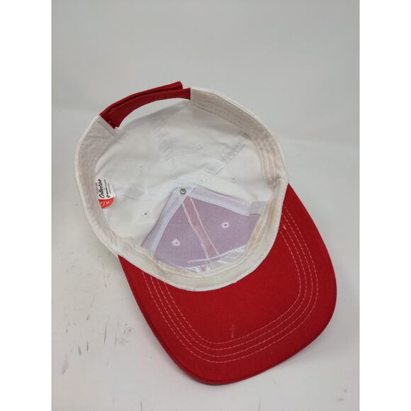 FLW Major League Fishing Strapback Hat Red & White Embroidered Logo SEE DESC - Picture 7 of 9
